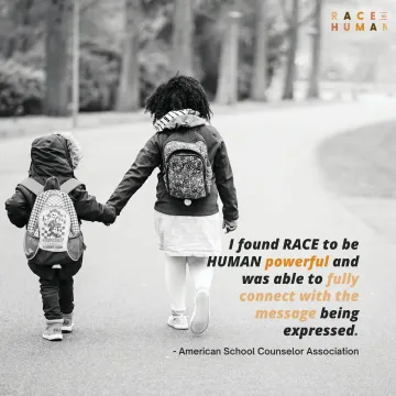 Gráfica de RACE to Be Human para redes sociales 4